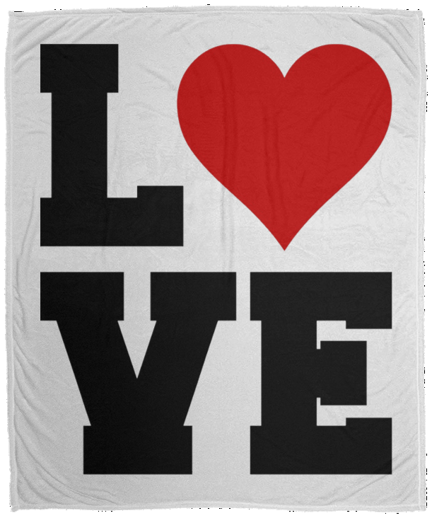 Love Cozy Fleece Blanket 50x60