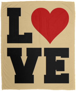 Love Cozy Fleece Blanket 50x60