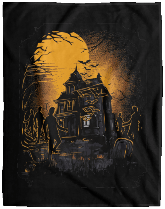 Horror House Cozy Fleece Blanket 60x80