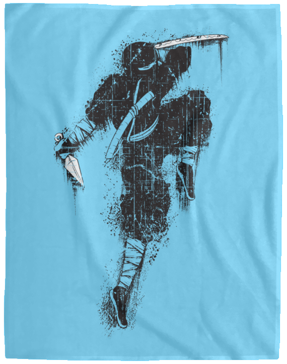 Ninja Warrior Soft Fleece Blanket