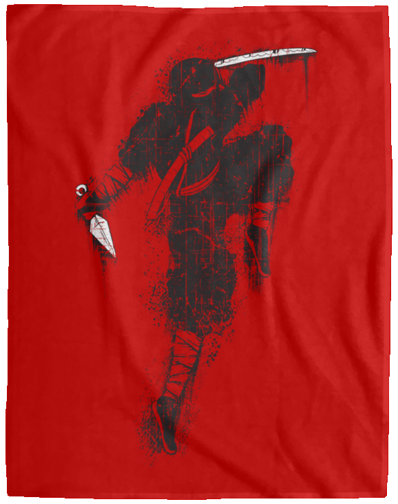 Ninja Warrior Soft Fleece Blanket