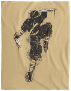 Ninja Warrior Soft Fleece Blanket