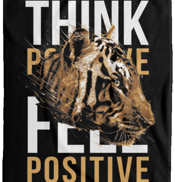 Think Positive Feel Positive Fleece Blanket