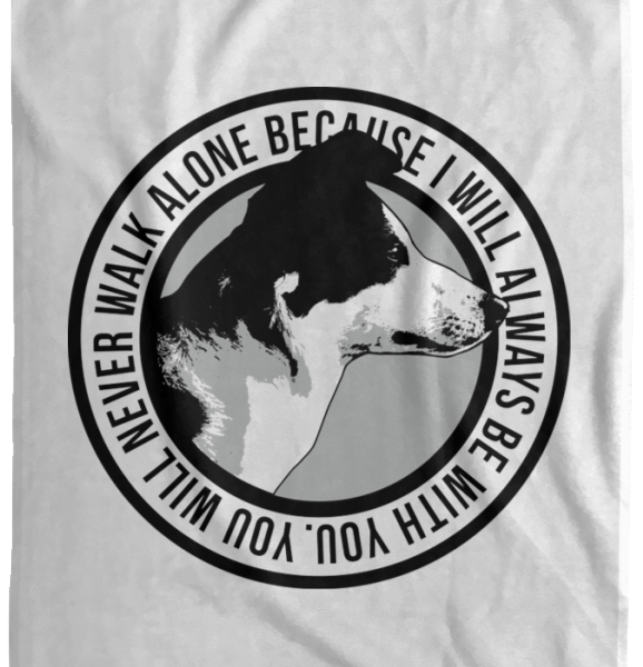 Motivational Quotes With Dog Fleece Blanket