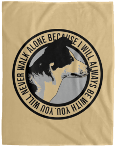 Motivational Quotes With Dog Fleece Blanket