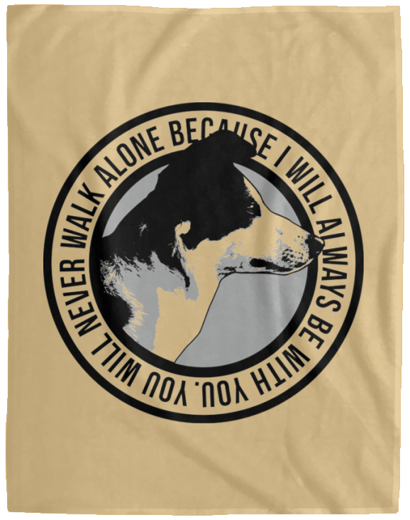 Motivational Quotes With Dog Fleece Blanket