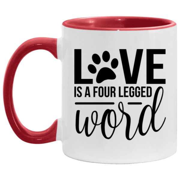 Love Is Four Legged Word Mug