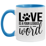 Love Is Four Legged Word Mug