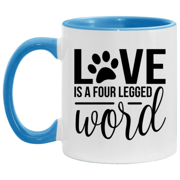 Love Is Four Legged Word Mug