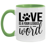 Love Is Four Legged Word Mug