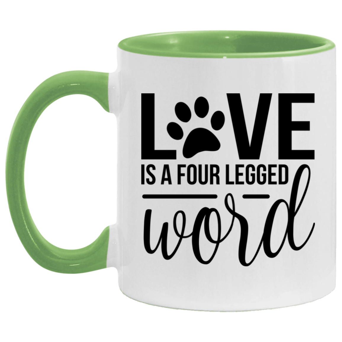 Love Is Four Legged Word Mug