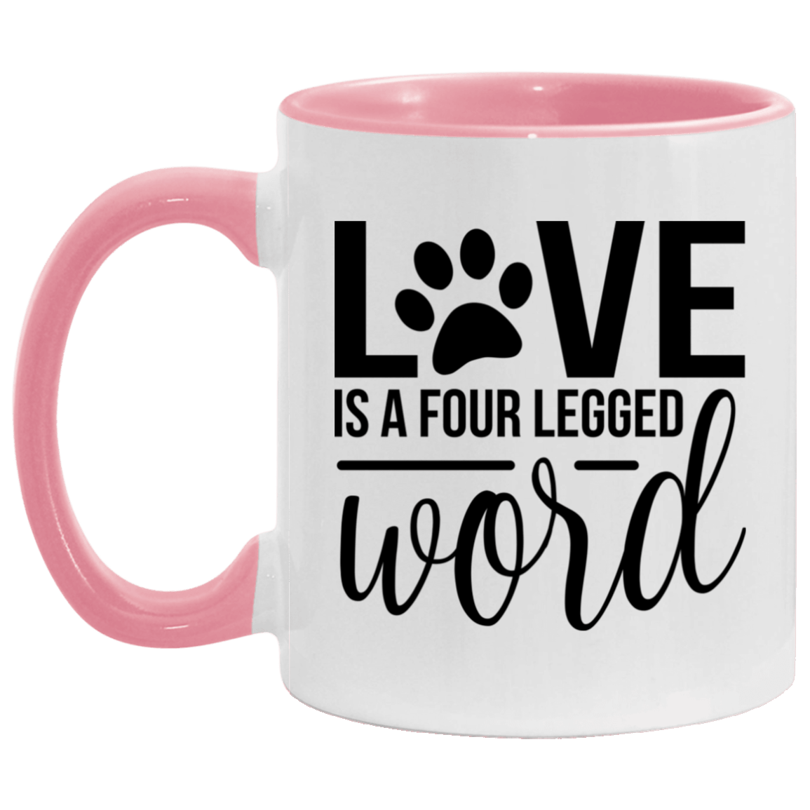 Love Is Four Legged Word Mug
