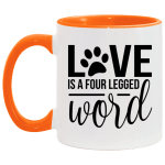 Love Is Four Legged Word Mug
