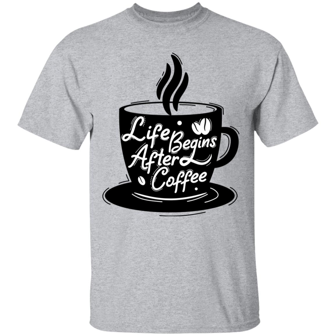 Life Begins After Coffee Regular Unisex T-Shirt