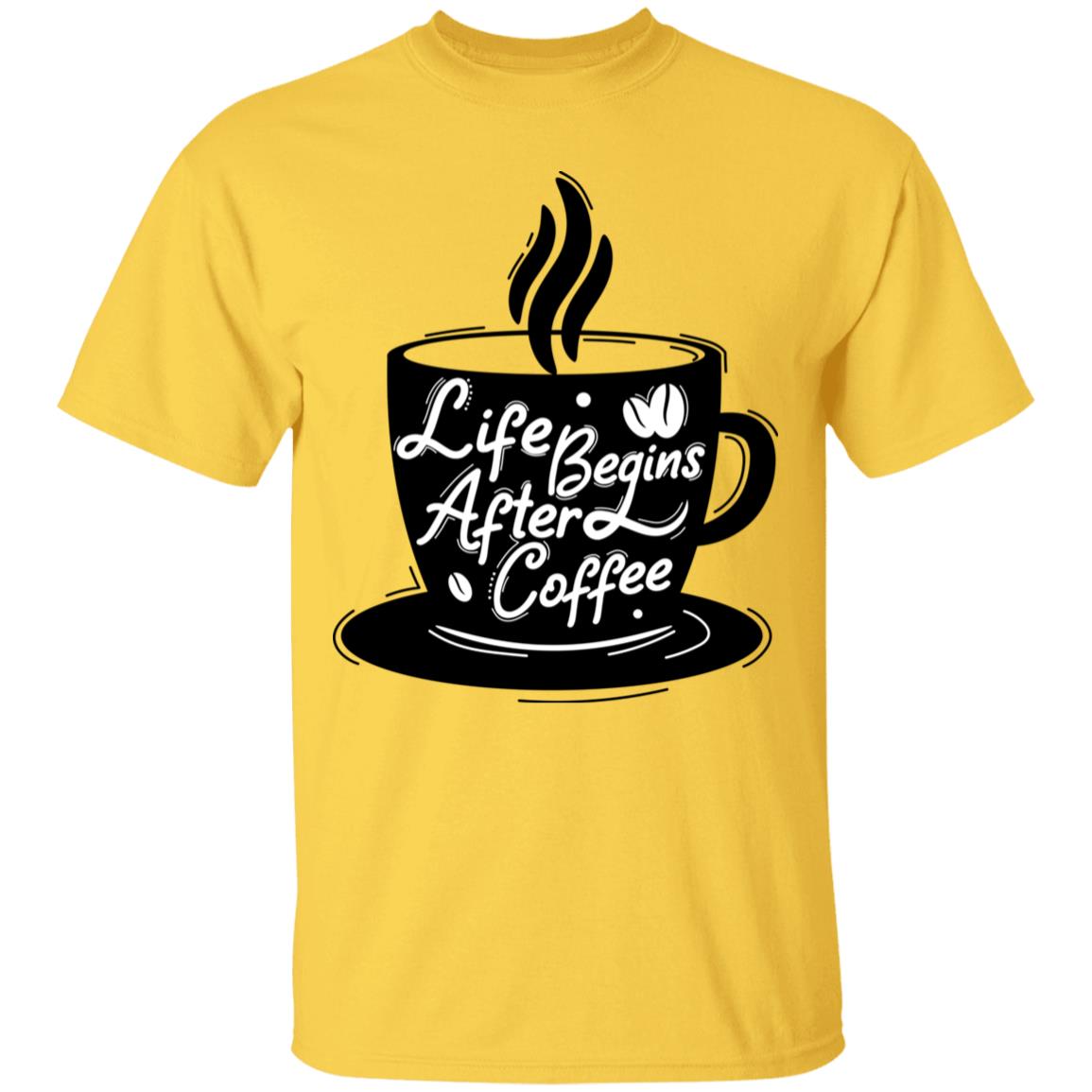 Life Begins After Coffee Regular Unisex T-Shirt