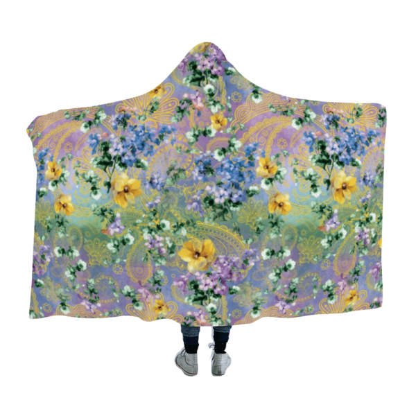 Flower And Paisley Hooded Blanket
