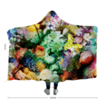 Flower World Hooded Blanket