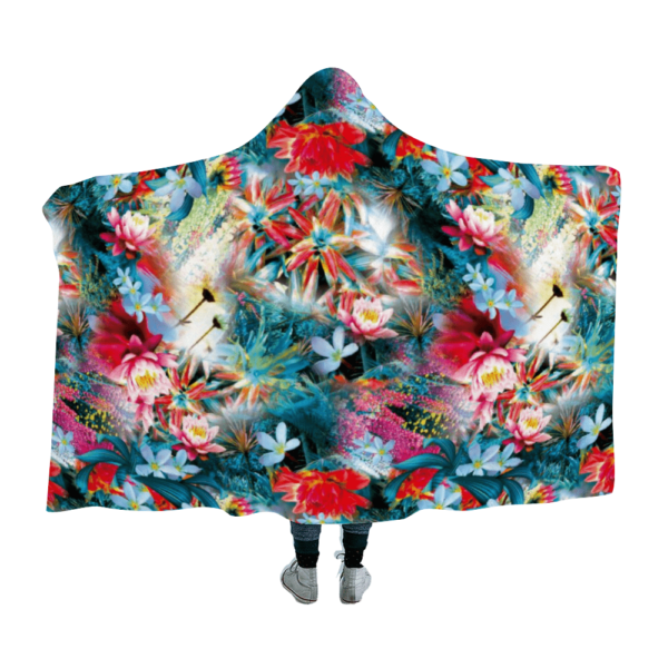 Floral Shade Hooded Blanket