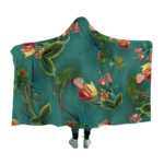 Beautiful Floral Hooded Blanket