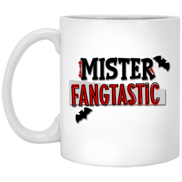 Mister Fangtastic White Coffee Mug