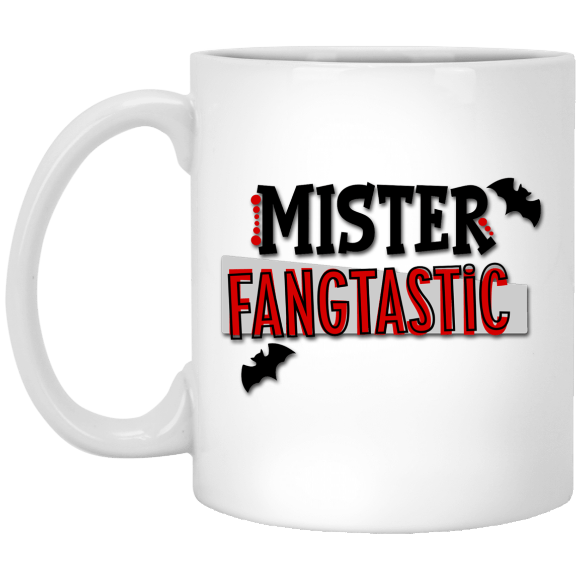 Mister Fangtastic White Coffee Mug