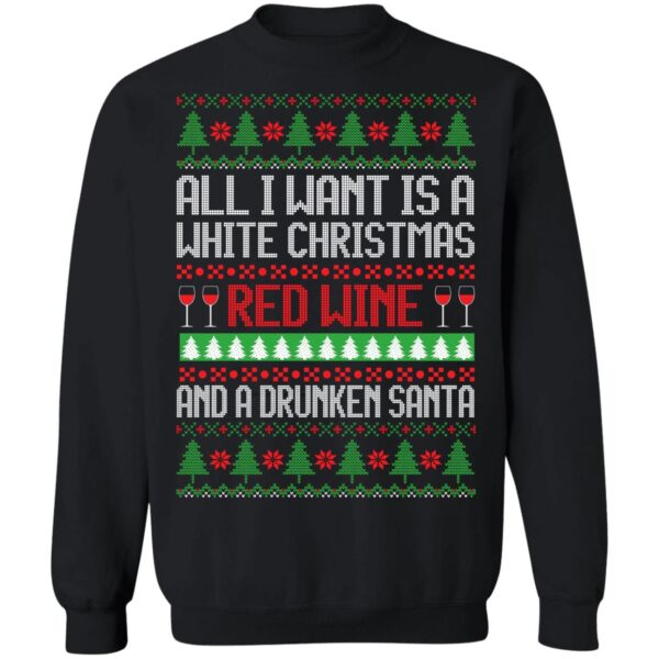 Red Wine And Drunken Santa Sweatshirt